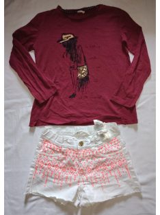  128 Zara felső, H&M short szett