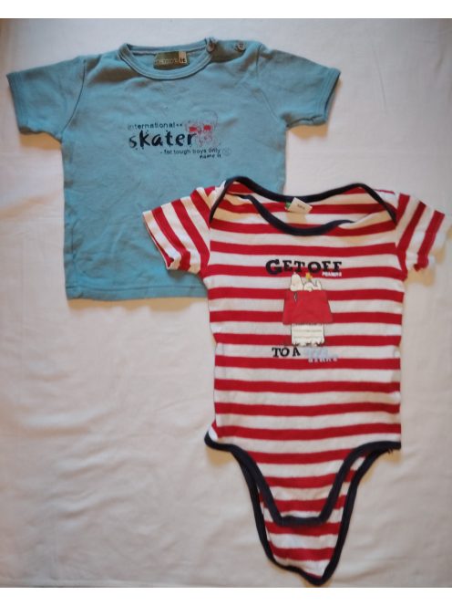 80-82-es Benetton Snoopy body + Exit Kids póló 