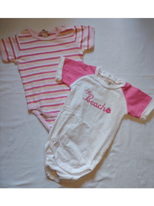 74 H&M rövid ujjú baba body csomag